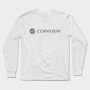 CoinView App User's Inner Circle Member - Grey Logo Long Sleeve T-Shirt